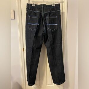 Vintage Dodeca men’s jeans, 36 x 32, dark wash with blue accents